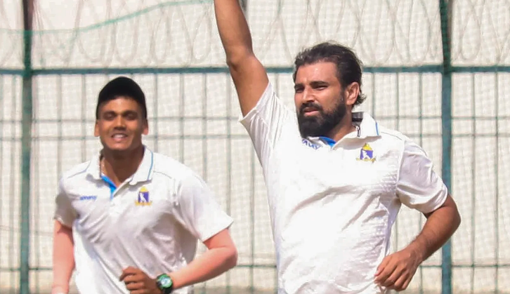 Mohammed Shami Shines in Comeback Match for Bengal Against Madhya Pradesh