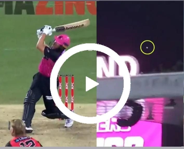 Watch: Ben Dwarshuis Smashes 108m Six in BBL 2024