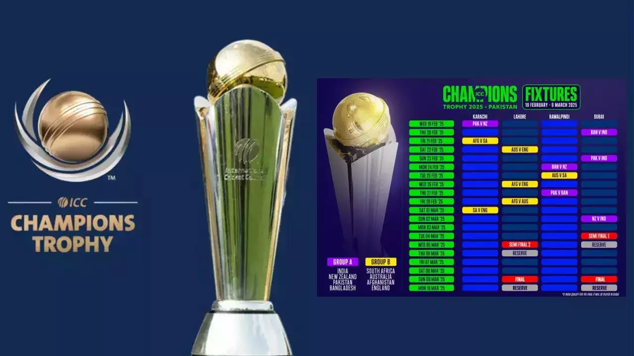 Breaking News ICC Releases the Champions Trophy Schedule, India vs