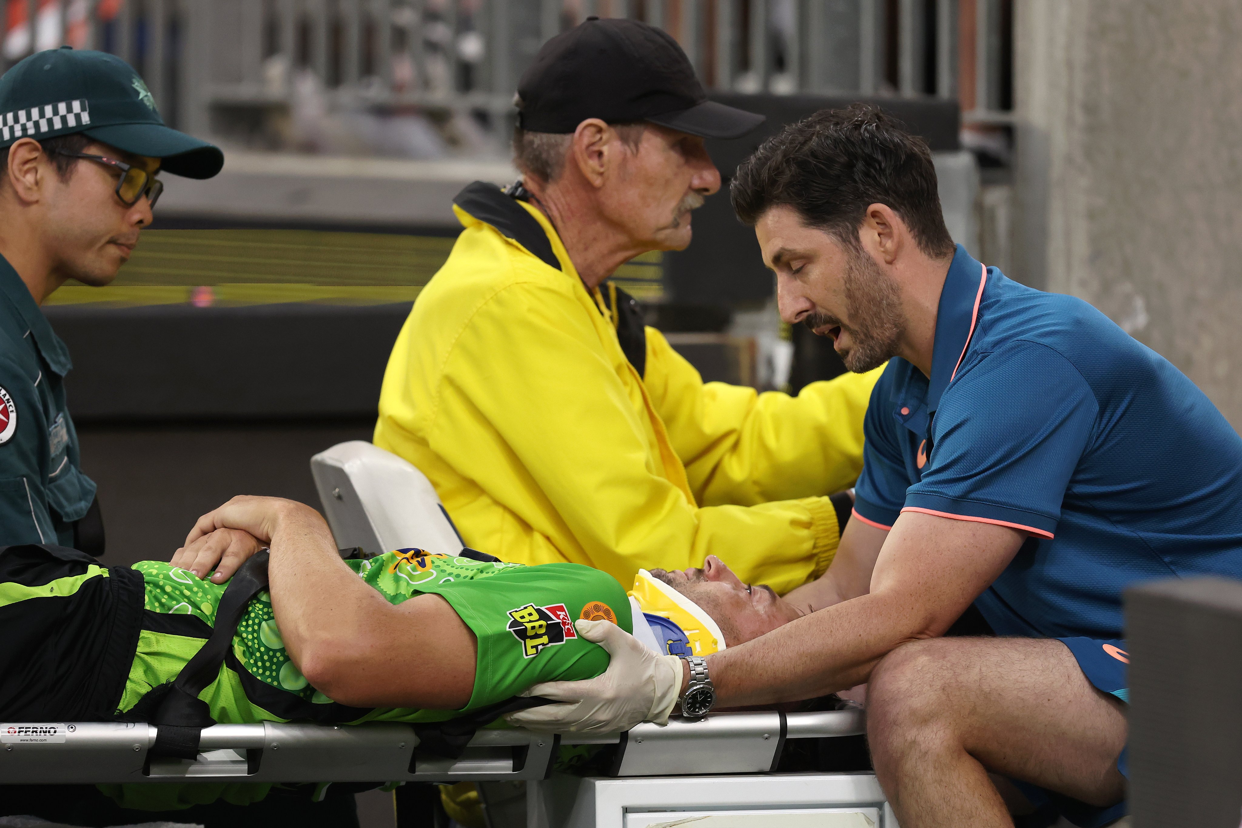 Horrific Collision in The BBL: Australia’s  Daniel Sams and Bancroft Taken to Hospital