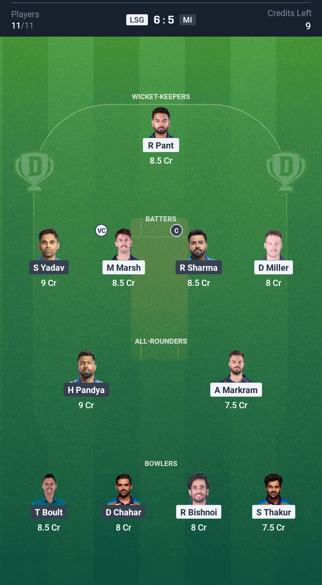 Dream11 LSG MI