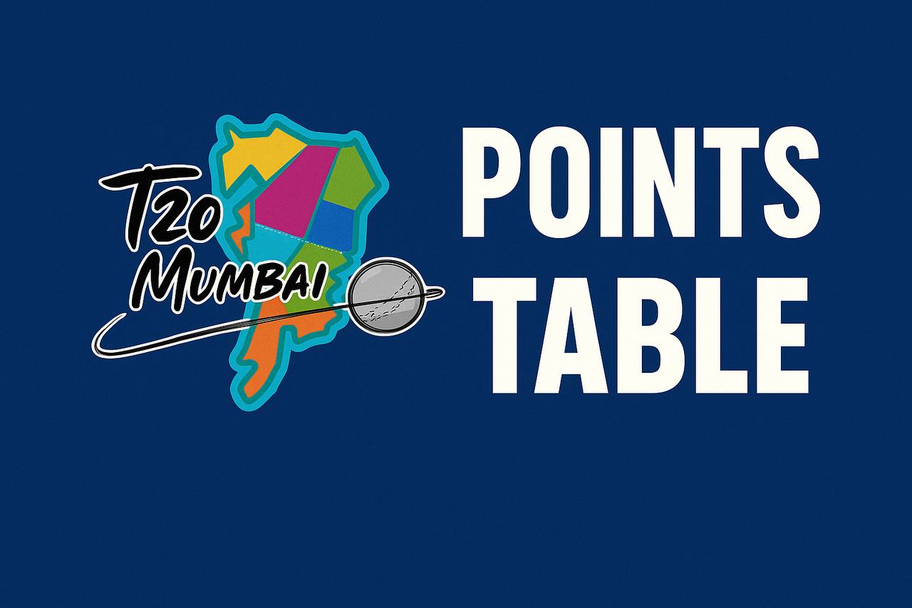 Mumbai T20 League 2025: Points Table, Top Run-Scorers & Wicket-Takers After SBMF vs ETS
