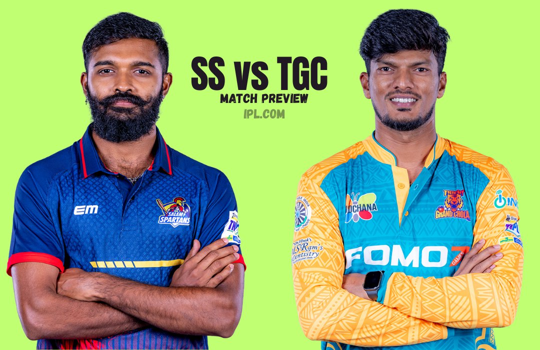 TNPL 2025: SS vs TGC Match Preview – Probable XI, Head-to-Head, Pitch & Weather Report | Salem Spartans vs Trichy Grand Cholas