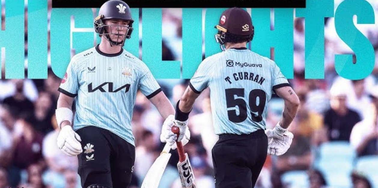 Surrey Top South Group with Dominant Win Over Sussex in Vitality Blast Men 2025